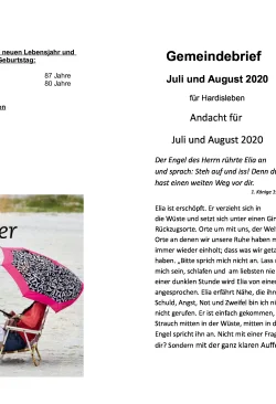 Gemeindebrief Hardisleben Juli-August.2020
